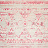 Ultra Soft Area Rug, Non Slip, Stain Resistant, Washable Area Rugs for Living Room, Bedroom, Earthy Geometric Floral Fusion(White)