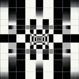 Ultra Soft Area Rug, Non Slip, Stain Resistant, Washable Area Rugs for Living Room, Bedroom, Chic Geometric Contrast Design(Black)