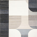 Ultra Soft Area Rug, Non Slip, Stain Resistant, Washable Area Rugs for Living Room, Bedroom, Small Area for Entryway Beige Grey Modern Abstract Design(Gray)