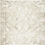 Ultra Soft Area Rug, Non Slip, Stain Resistant, Washable Area Rugs for Living Room, Bedroom, Chic Curvilinear Warm Hues(Beige)