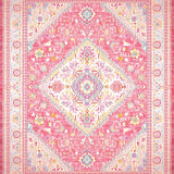 Ultra Soft Area Rug, Non Slip, Stain Resistant, Washable Area Rugs for Living Room, Bedroom, Sophisticated Rustic Floral Touch(Red)