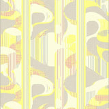 Elegant High Low Abstract Whirls(Yellow)