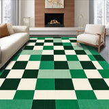 Chic Textured Retro Checker Motif(Green)