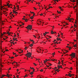 Ultra Soft Area Rug, Non Slip, Stain Resistant, Washable Area Rugs for Living Room, Bedroom, Sleek Minimalist Petal Design(Red)