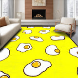 Ultra Soft Area Rug, Non Slip, Stain Resistant, Washable Area Rugs for Living Room, Bedroom, Vibrant Childlike Graphic Style(Yellow)