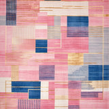 Chic Vibrant Geometric Arrangement(Pink)