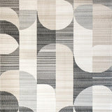 Ultra Soft Area Rug, Non Slip, Stain Resistant, Washable Area Rugs for Living Room, Bedroom, Luxurious Textured Cream Wave(Gray)