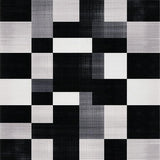 Chic Rustic Distressed Checkerboard(Black)