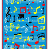 Ultra Soft Area Rug, Non Slip, Stain Resistant, Washable Area Rugs for Living Room, Bedroom, Colorful Harmonious Pattern Layout(Blue)