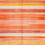 Ultra Soft Area Rug, Non Slip, Stain Resistant, Washable Area Rugs for Living Room, Bedroom, Modern Striped Geometry in Bright Tones(Orange)
