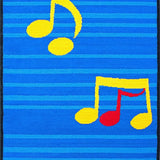 Ultra Soft Area Rug, Non Slip, Stain Resistant, Washable Area Rugs for Living Room, Bedroom, Energetic Melody Inspired Aesthetic(Blue)