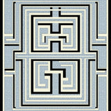 Luxurious Black and Ivory Trellis Style(Beige)