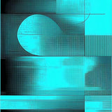 Elegant Teal and Black Design(Blue)