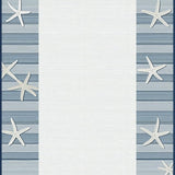 Ultra Soft Area Rug, Non Slip, Stain Resistant, Washable Area Rugs for Living Room, Bedroom, Chic Textured Oceanic Vibes(Blue)