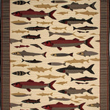 Ultra Soft Area Rug, Non Slip, Stain Resistant, Washable Area Rugs for Living Room, Bedroom, Rustic Earthy Fisherman Aesthetic(Beige)