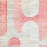Ultra Soft Area Rug, Non Slip, Stain Resistant, Washable Area Rugs for Living Room, Bedroom, Contemporary Bow Loop Rug With Bold Uno Reverse Graphic And Sleek Curved Lines(Pink)