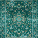 Ultra Soft Area Rug, Non Slip, Stain Resistant, Washable Area Rugs for Living Room, Bedroom, Forest Green Pastel Fusion(Green)