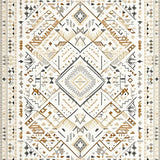 Ultra Soft Area Rug, Non Slip, Stain Resistant, Washable Area Rugs for Living Room, Bedroom, Boho Chic Beige Area Ultra Geometric Modern(Beige)
