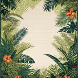 Ultra Soft Area Rug, Non Slip, Stain Resistant, Washable Area Rugs for Living Room, Bedroom, Vibrant Jungle Essence Tapestry(Green)