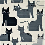 Ultra Soft Area Rug, Non Slip, Stain Resistant, Washable Area Rugs for Living Room, Bedroom, Charming Cartoon Cat Silhouette(Gray)
