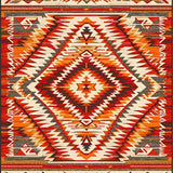 Ultra Soft Area Rug, Non Slip, Stain Resistant, Washable Area Rugs for Living Room, Bedroom, Elegant Southwestern Medallion Style(Orange)