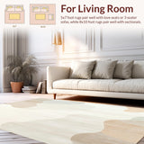 Ultra Soft Area Rug, Non Slip, Stain Resistant, Washable Area Rugs for Living Room, Bedroom, Cloud Beige Foam Bath Non Slip Absorbent(Beige)