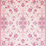 Ultra Soft Area Rug, Non Slip, Stain Resistant, Washable Area Rugs for Living Room, Bedroom, Vibrant Rounded Fuzzy Decor Essence(Pink)