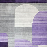 Ultra Soft Area Rug, Non Slip, Stain Resistant, Washable Area Rugs for Living Room, Bedroom, Luxe Fluid Abstract Expression(Purple)