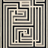 Elegant Faded Geometric Arrangement(Beige)