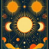 Vibrant Floral Cosmos Motif(Yellow)