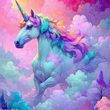 Dreamy Plush Colorful Oasis(Purple)