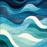 Chic Teal and White Lattice(Blue)