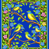 Eclectic Blue and Green Wildlife Design(Blue)