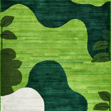 Cozy Shaggy Nature Inspired Texture(Green)