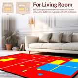 Color Splash Educational Play Surface(Red)
