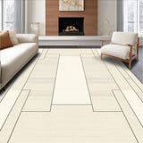 Ultra Soft Area Rug, Non Slip, Stain Resistant, Washable Area Rugs for Living Room, Bedroom, Neutral Area Modern Geometric(Beige)