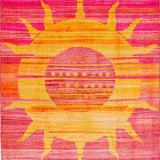 Bright Earthy Tones with Fringes(Pink)