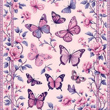 Ultra Soft Area Rug, Non Slip, Stain Resistant, Washable Area Rugs for Living Room, Bedroom, Stylish Transitional Pink Insect Pattern(Pink)
