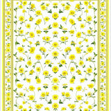 Ultra Soft Area Rug, Non Slip, Stain Resistant, Washable Area Rugs for Living Room, Bedroom, Trendy Grey and Yellow Fusion(Yellow)