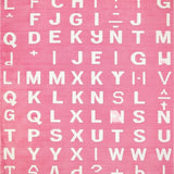 Ultra Soft Area Rug, Non Slip, Stain Resistant, Washable Area Rugs for Living Room, Bedroom, Whimsical Pink Lettered Soft Texture(Pink)