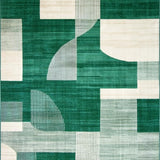 Fresh Green and Cream Swirl Design(Green)