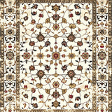 Ultra Soft Area Rug, Non Slip, Stain Resistant, Washable Area Rugs for Living Room, Bedroom, Floral Trellis Geometric Area With Aged Elegance And Artful Fusion(Ivory)