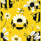 Ultra Soft Area Rug, Non Slip, Stain Resistant, Washable Area Rugs for Living Room, Bedroom, Lively Floral Circle Visual Appeal(Yellow)