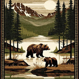 Ultra Soft Area Rug, Non Slip, Stain Resistant, Washable Area Rugs for Living Room, Bedroom, Chic Earth Tone Animal Patterns(Brown)