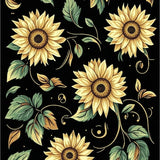Ultra Soft Area Rug, Non Slip, Stain Resistant, Washable Area Rugs for Living Room, Bedroom, Contemporary Black and Gold Theme(Gold)