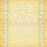 Ultra Soft Area Rug, Non Slip, Stain Resistant, Washable Area Rugs for Living Room, Bedroom, Contemporary Soft Pastel Ogee Design(White)