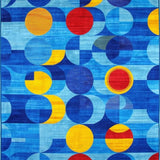 Bright Abstract Circular Arrangement(Blue)