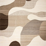 Trendy Warm Abstract Waves(Beige)