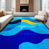 Contemporary Artistic Geometric Motif(Blue)