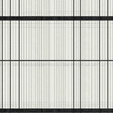 Chic Black White Striped Modern Geometric Area Design(Beige)